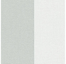 Nahaufnahme einer hellgrauen und weißen Tapete mit feiner Textur