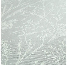 Nahaufnahme einer weißen Tapete mit Pflanzenmuster