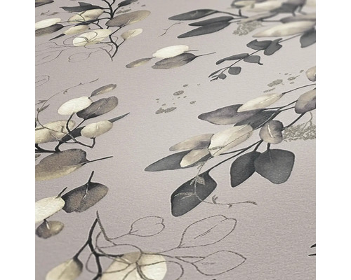 Tapete mit Blättermotiv