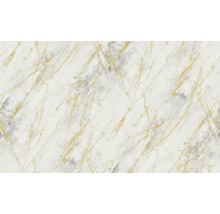 Motif d''un papier peint avec structure de marbre et accents dorés