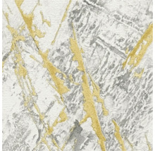 Papier peint avec structure de marbre et accents dorés