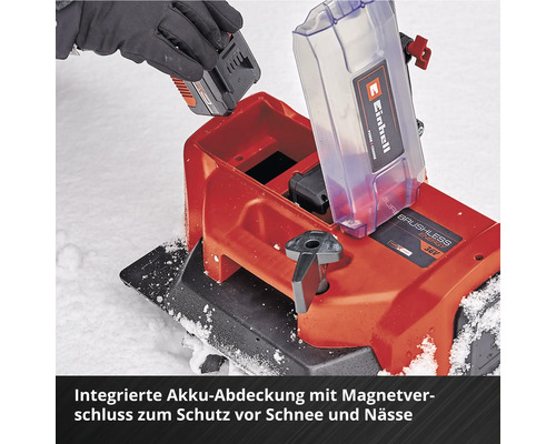 Fraise à neige sans fil Einhell avec batterie insérée