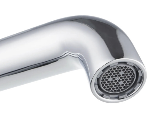 Vue détaillée d''un bec de robinet