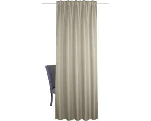 Rideau en tissu avec suspension à plis