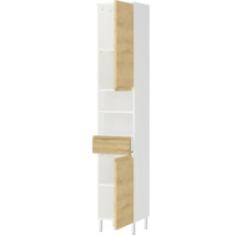 Hochschrank mit Regalböden und Holztüren