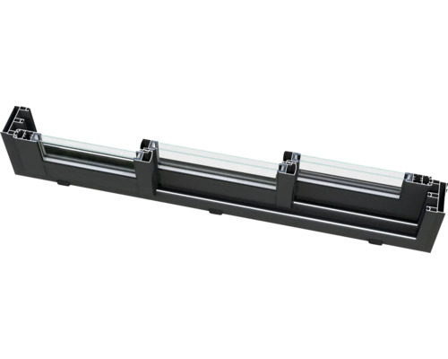 Vue en coupe d''un cadre de fenêtre avec verre