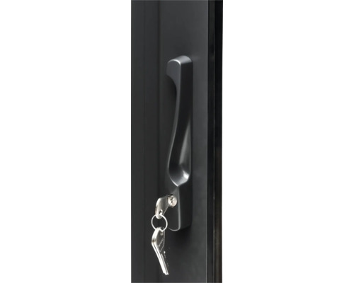 Poignée de porte avec clé dans la serrure