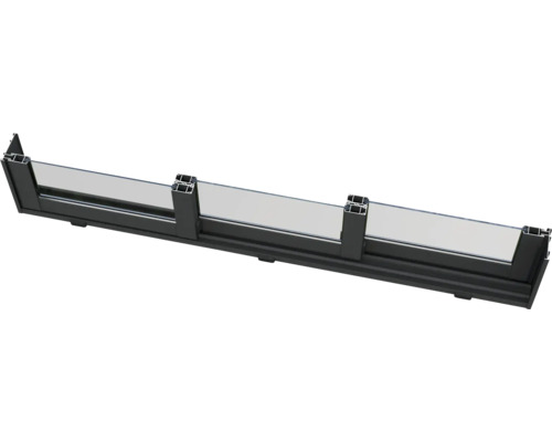 Profilansicht einer Aluminium-Glas-Konstruktion