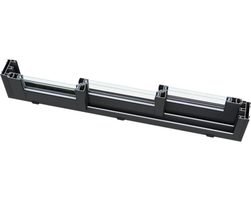 Profil de fenêtre en aluminium avec vitrage