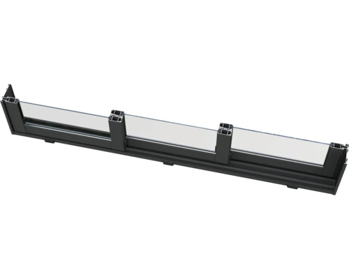 Garde-corps de balcon en verre avec cadre en aluminium