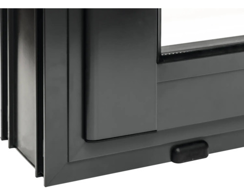 Vue détaillée d''une fenêtre en PVC