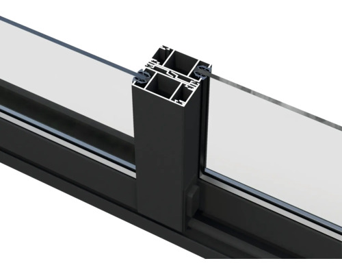 Vue détaillée d''un cadre de fenêtre avec verre