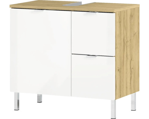 Meuble sous-lavabo avec portes et tiroirs