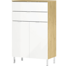 Moderner Badezimmerschrank mit Schubladen und Türen