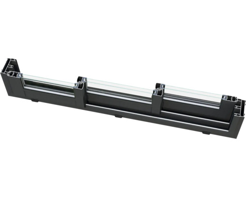 Profilé de fenêtre en aluminium avec verre