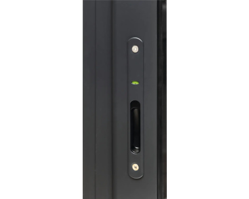 Ferrures de porte coulissante avec coquille de poignée et niveau à bulle intégré