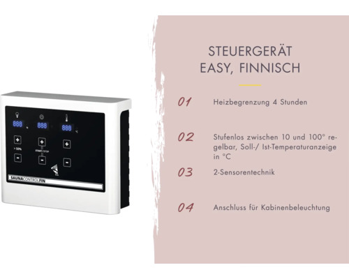 Sauna Steuergerät Easy, finnisch
