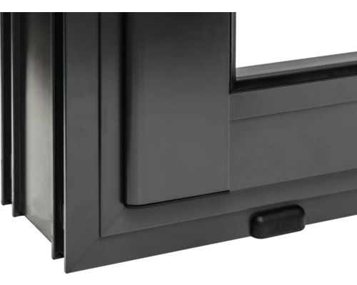 Gros plan d''une fenêtre noire