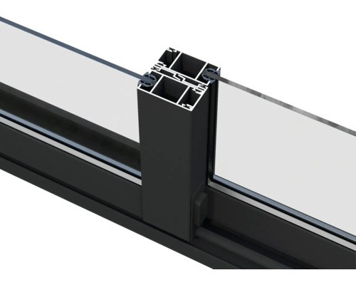 Image détaillée d''un cadre de fenêtre avec verre