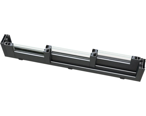 Section transversale d''une fenêtre avec cadre et verre