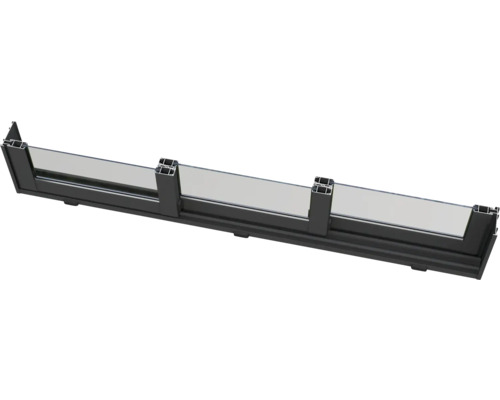 Profilé de fenêtre en aluminium avec verre