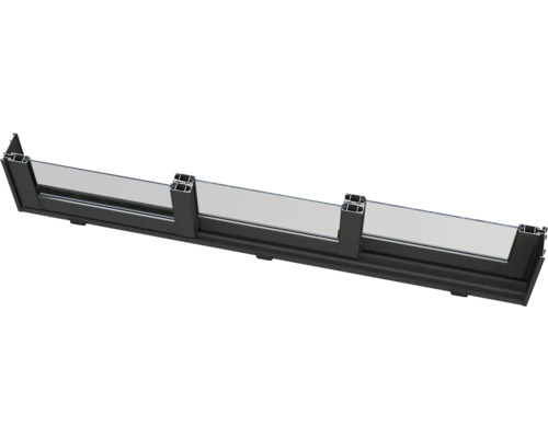 Élément en verre avec cadre en aluminium