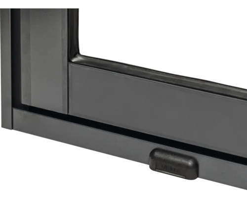 Vue détaillée d''un cadre de fenêtre avec fermeture