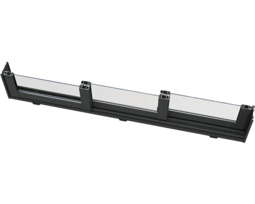 Profilé de fenêtre en aluminium avec verre