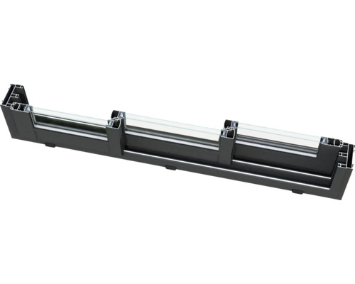 Fensterprofil aus Aluminium mit Glas
