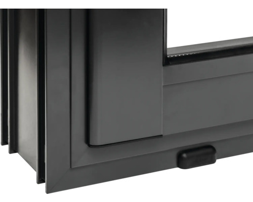 Detailansicht eines Fensters mit Rahmen