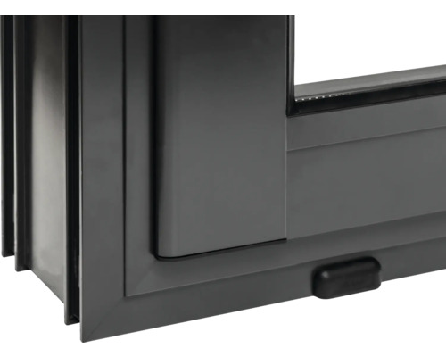 Detailansicht eines Schiebefensters