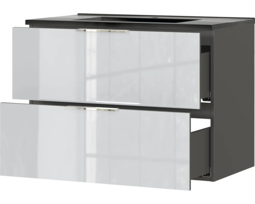 Meuble sous-vasque avec deux tiroirs pour la salle de bain