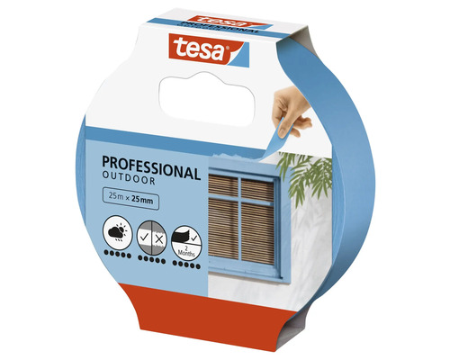 Ruban de masquage d''extérieur Tesa Professional, 25 mètres sur 25 millimètres