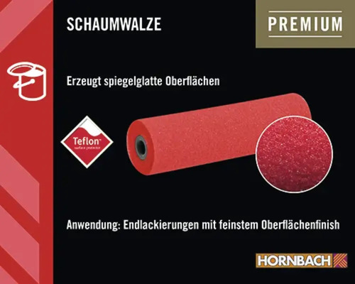 Schaumwalze für spiegelglatte Oberflächen