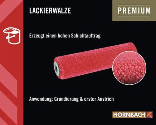 Lackierwalze für Grundierung und ersten Anstrich.