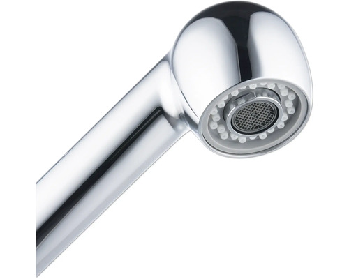 Bec de robinet chromé