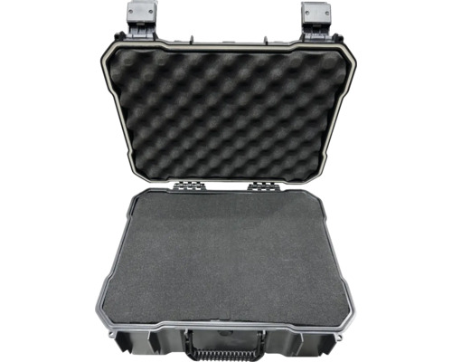 Boîte à outils ouverte avec insert en mousse