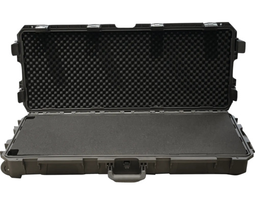 Valise de transport ouverte avec insert en mousse