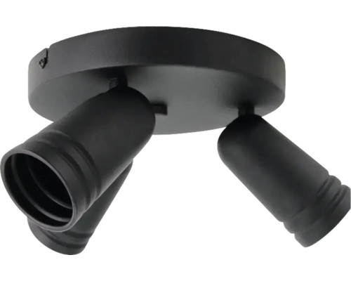 Plafonnier avec trois spots pour un éclairage flexible