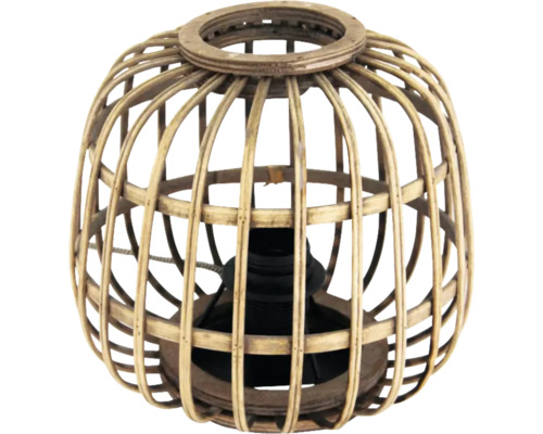 Lampe de table décorative en bambou en forme de panier