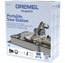 Dremel Akku-Kompaktsäge 12V mit mobilem Sägetischkoffer in der Verpackung