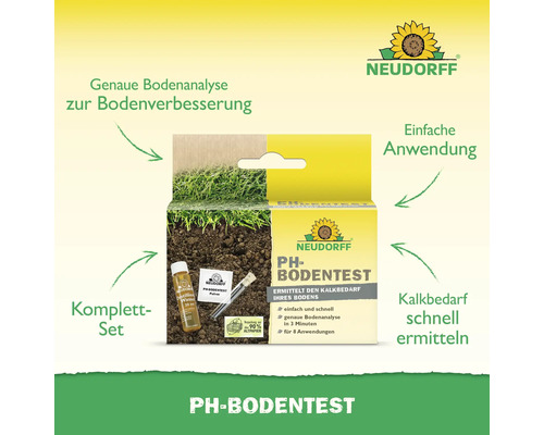 Neudorff pH-Bodentest zur genauen Bodenanalyse und Ermittlung des Kalkbedarfs