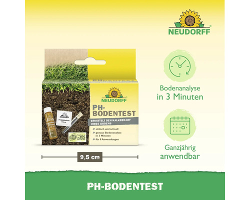 Neudorff pH-Bodentest zur Ermittlung des Kalkbedarfs Ihres Bodens, 9,5 cm breit