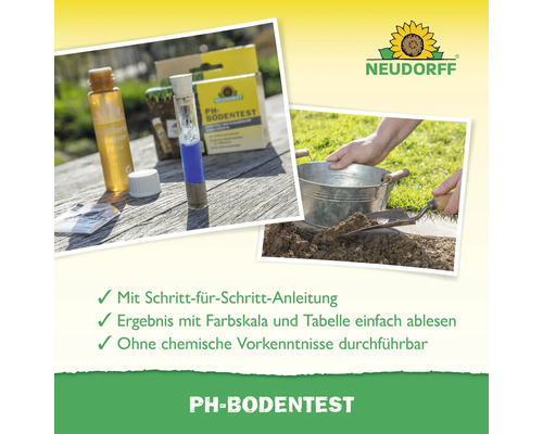 Neudorff pH-Bodentest zur einfachen Bodenanalyse mit Schritt für Schritt Anleitung