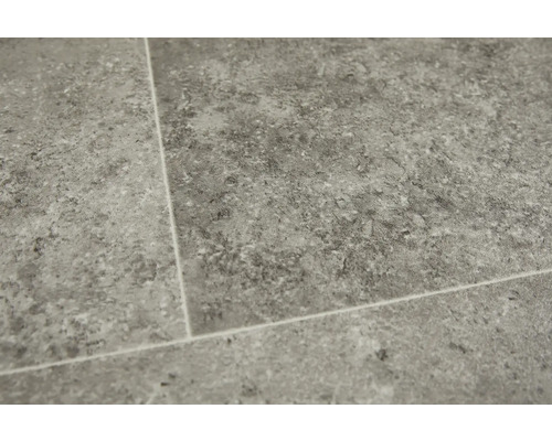 Nahaufnahme von grauen Fliesen mit Steinmuster