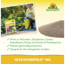 Netz Schwefelit WG Pflanzenschutzmittel von Neudorff für Weinreben, Zierpflanzen, Gurken und Gemüse. Geeignet für den ökologischen Landbau.