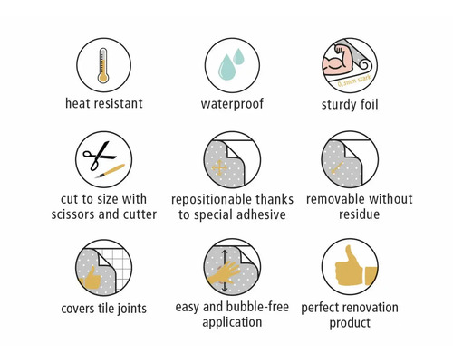 Crédence de cuisine mySpotti Splash Hellbeige couleur unie 2800 x 600 mm SP-F2-1412