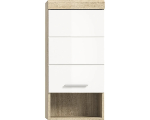 Hängeschrank mit drei Türen und einem offenen Fach