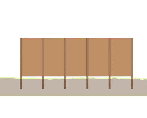 Holzzaun für den Garten