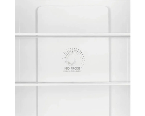 Intérieur d''un réfrigérateur avec technologie de refroidissement No Frost